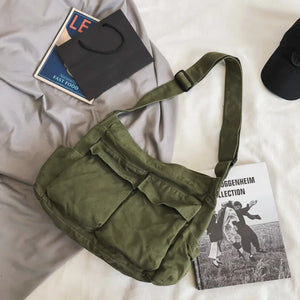 Girl Handbag Canvas Shoulder Bags Teen Purse Crossbody Purse