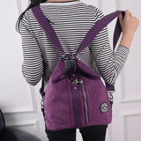 Canvas Teenager Shoulder Bag Ladies Casual Crossbody Purse