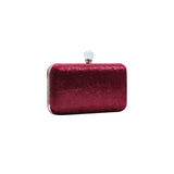 Pink Glass Silk Satin Evening Bag Women Wallet Purse Clutches Bride Wedding