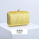 Pink Glass Silk Satin Evening Bag Women Wallet Purse Clutches Bride Wedding