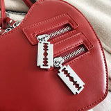 Gothic Heart Blade Crossbody Bag
