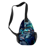 HOLOLIVE Fubuki & Rushia Outdoor Shoulder Bag Sling Chest Bag Canvas