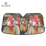 Funny Chickens Roosters Car Sunshade Car Window Shade Car Front Sunshade Cover
