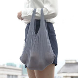 Magic Expansion Pleated Stretch Mini Bag Large Capacity Portable Shopping Handba