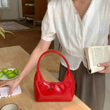 Small Patent Leather Shoulder Bag Underarm Tote
