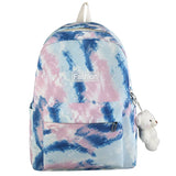 Harajuku Colorful Print Nylon Backpack for Women