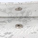 Snake Pattern Envelope Dinner Bag Women's Rhinestone Belt