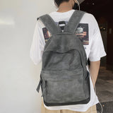 High Men Ladies Soft Leather Backpack for Laptop Large Capacity Travel Bag