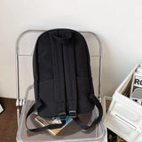 High Women Backpack Solid Shoulder Bag School Bag For Teenage Girl Female