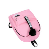 Women's Canvas Backpack School Bag for Girls Rucksack Pink