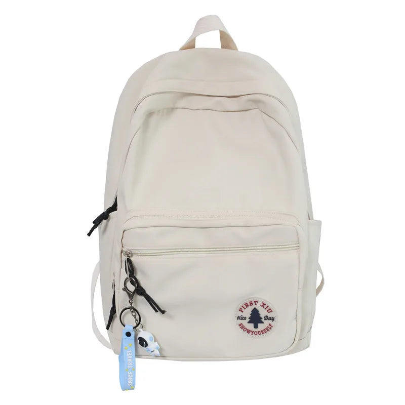 Hot Girl Solid School Bag College Student Women Backpack Travel