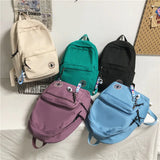 Hot Girl Solid School Bag College Student Women Backpack Travel