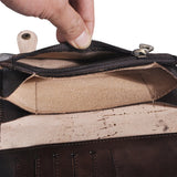 Hot Cow Leather Travel Checkbook Organizer Wallet