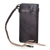 Hot Cow Leather Travel Checkbook Organizer Wallet