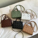 Solid Square Women's Shoulder Bag Crossbody Handbag