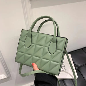 Solid Square Women's Shoulder Bag Crossbody Handbag