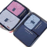 6Pcs Travel Clothes Storage Waterproof Bags Portable Luggage Organizer Pouch