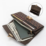 RFID Antimagnetic Zipper Women's Wallet Large Capacity Handbag