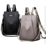 Hot Women's Backpack Casual Nylon Solid School Bag Detachable Shoulder Strap