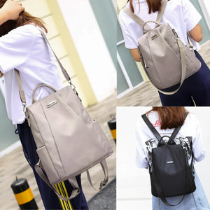 Women's Casual Nylon School Bag with Detachable Strap
