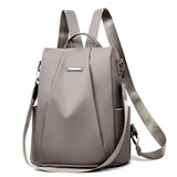 Hot Women's Backpack Casual Nylon Solid School Bag