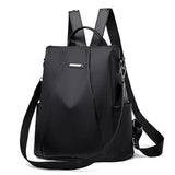 Hot Women's Backpack Casual Nylon Solid School Bag Detachable Shoulder Strap