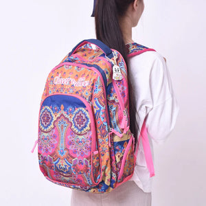 Hot Men Women Print Backpacks Mochila Rucksack Nylon Bags Retro Casual