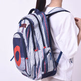 Hot Men Women Print Backpacks Mochila Rucksack Nylon Bags Retro Casual