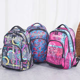 Hot Men Women Print Backpacks Mochila Rucksack Nylon Bags Retro Casual