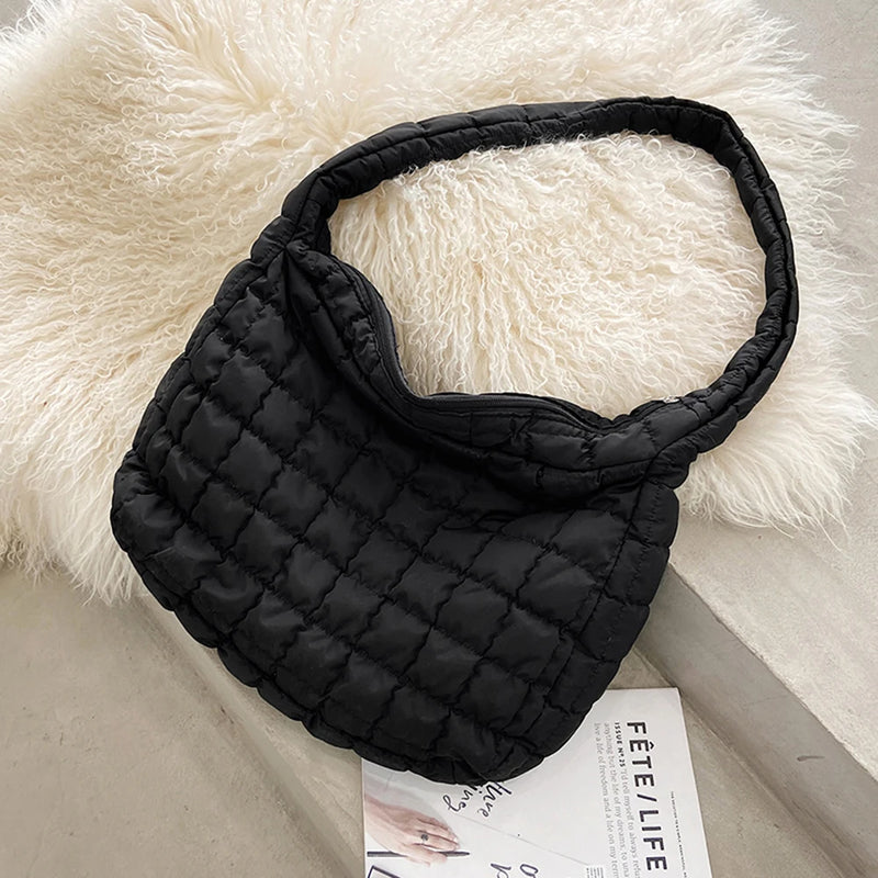 INS Big Shoulder Bag Space Cotton Handbag Female Large Capacity Tote Bag
