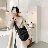 INS Big Shoulder Bag Space Cotton Handbag Female Large Capacity Tote Bag