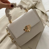 Soft PU Leather Shoulder Bag with Chain Crossbody