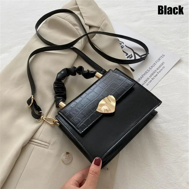 Soft PU Leather Shoulder Bag with Chain Crossbody