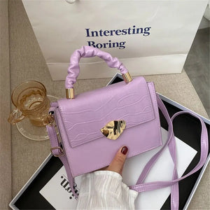 Soft PU Leather Shoulder Bag with Chain Crossbody