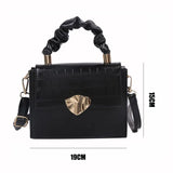 Soft PU Leather Shoulder Bag with Chain Crossbody