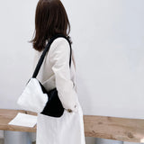 Faux Fur Shoulder Bag Fluffy Tote Handbag