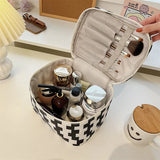 Large Capacity Makeup Bag Portable Advanced Sense Cosmetic Box Travel