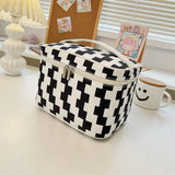 Large Capacity Makeup Bag Portable Advanced Sense Cosmetic Box Travel