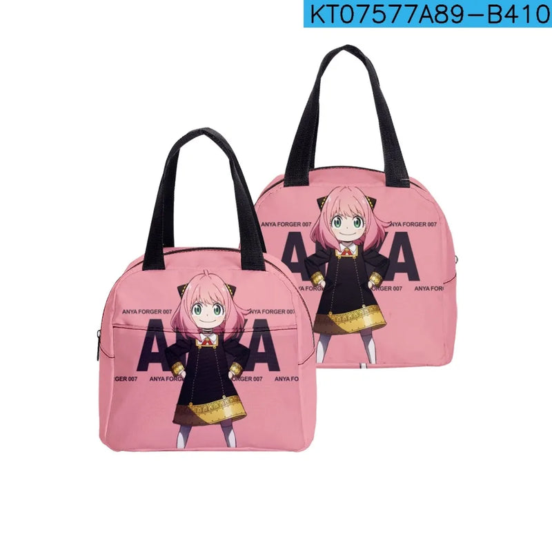 Japan Anime Spy X Family Lunch Bag Boys Girls Cartoon Handle Lunch Box