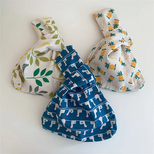 Japanese Mini Knot Wrist Bag Waterproof Women's Handbag Purses