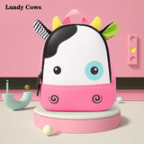 3D Cartoon Animal Backpack Unisex Daily Waterproof School Bag for Toddler