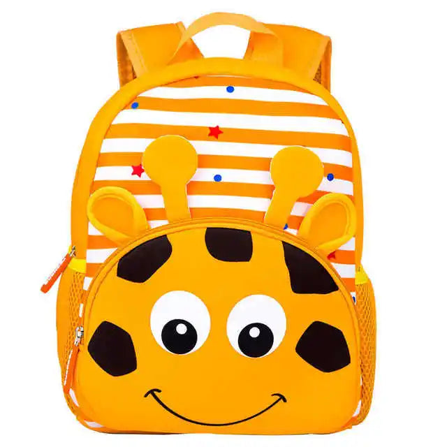3D Cartoon Animal Backpack Unisex Daily Waterproof School Bag for Toddler