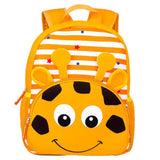 3D Cartoon Animal Backpack Unisex Daily Waterproof School Bag for Toddler