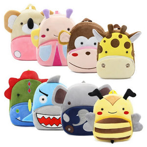 Cartoon 3D Animals Backpack Toddler School Bag