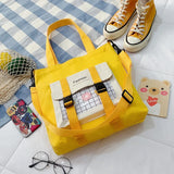 Japanese College Student Bag Large-capacity Canvas Handbag