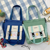 Japanese College Student Bag Large-capacity Canvas Handbag