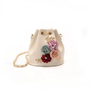 Flower Bucket Shoulder Bags Messenger Bags Small Bag Women Totes