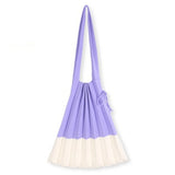 Large Capacity Shopping Handbags For Women Folded Knit Pleated Bags