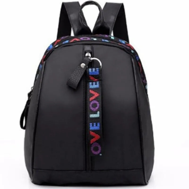 Women Mini Backpack Oxford Shoulder Bag Multi-Function Small Bagpack