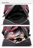 Waterproof Plaid Backpack Dual-use Bag